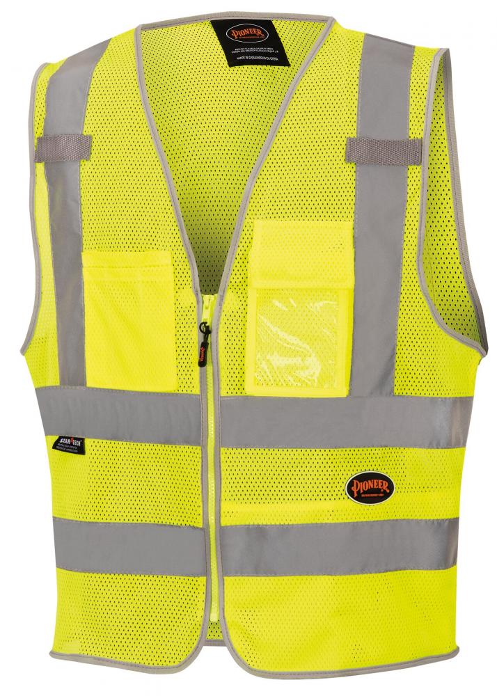 Poly Mesh Zip-Front Safety Vests