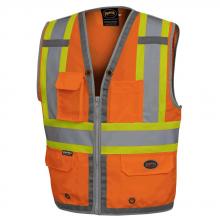 Pioneer V1010250U-L - Mesh Back Zip-Front Surveyor’s Safety Vests