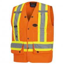 Pioneer V1010150-M - Surveyor's Safety Vests - 150D Woven Twill Polyester