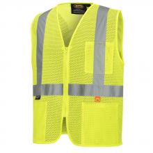 Pioneer V2510960-2XL - Self-Extinguishing Hi-Vis Mesh Safety Vests