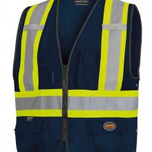 Pioneer V1021580U-4/5XL - Hi-Vis Safety Vests with Adjustable Sides
