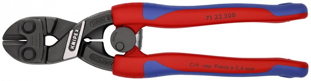 8" CoBolt® High Leverage Compact Bolt Cutters-Notched Blade