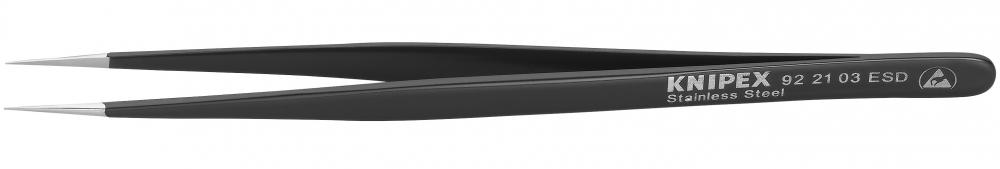 5 1/2" Stainless Steel Gripping Tweezers-Needle-Point Tips-ESD