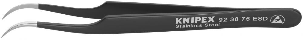 4 3/4" Stainless Steel Gripping Tweezers-Needle-Point Tips-ESD