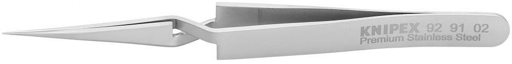 4 3/4" Premium Stainless Steel Gripping Cross-Over Tweezers-Needle-Point Tips