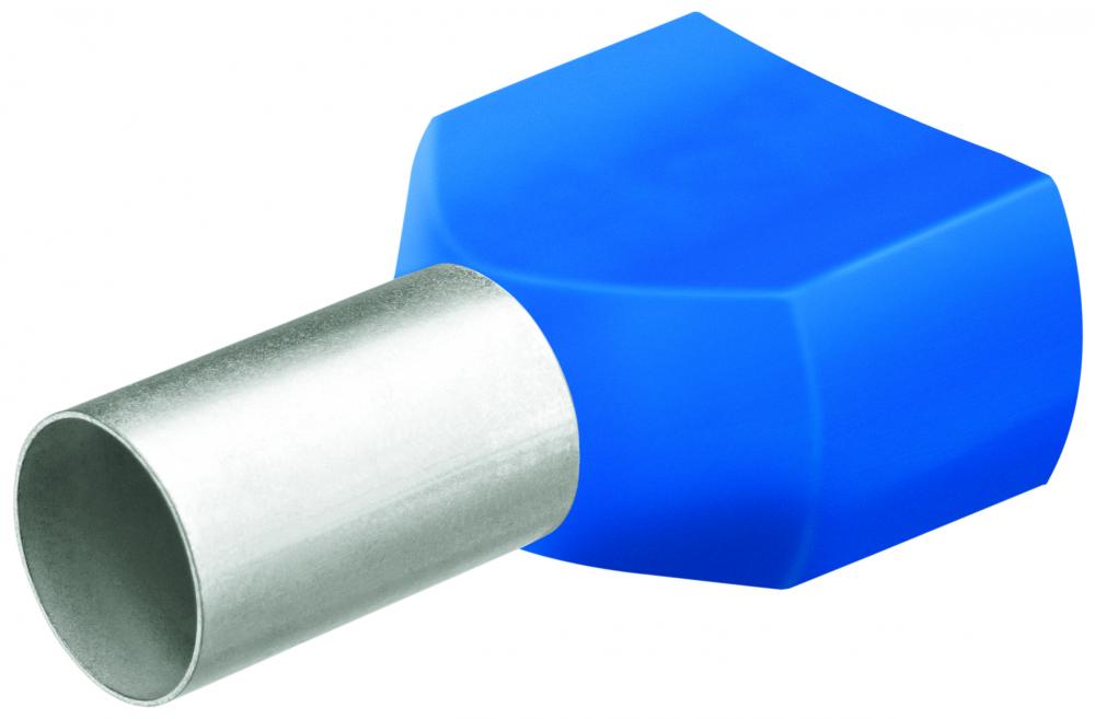 14 AWG (2.5 mm²) Twin Wire End Ferrule With Collar