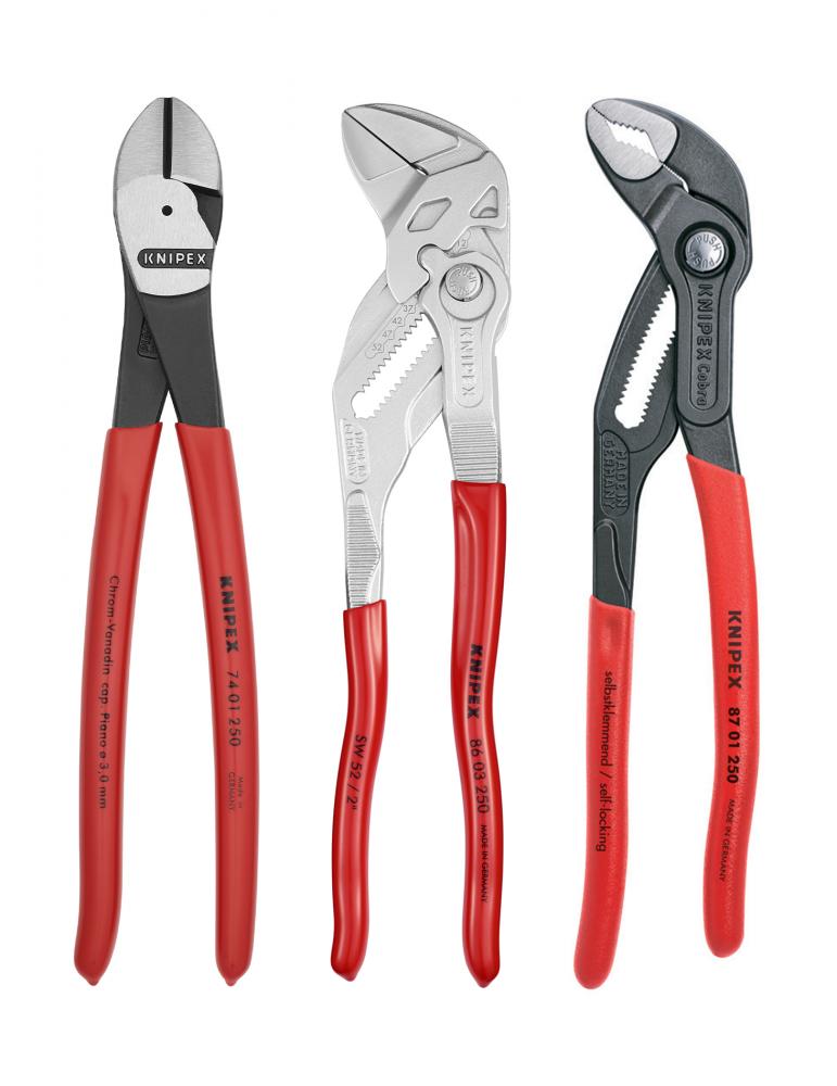 3 Pc 10" Pliers Set