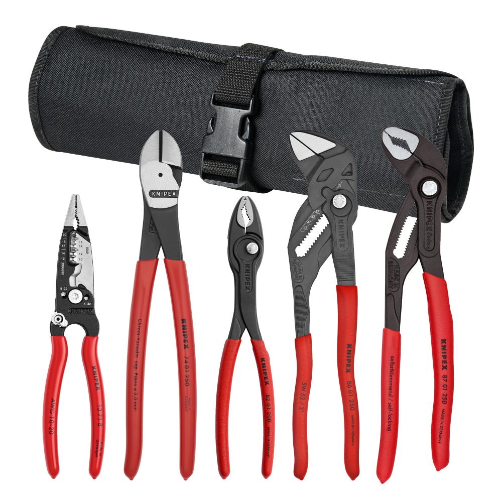 5 Pc Core Pliers Set in Tool Roll