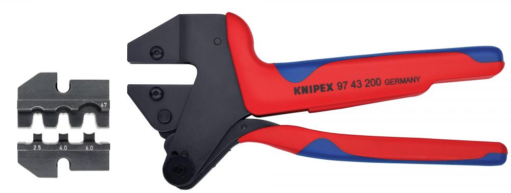 10 1/2" Crimp System Pliers and Crimp Die: Solar Connectors Suncon (Hirschmann)
