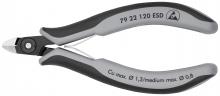 Knipex Tools 79 22 120 ESD - 4 3/4" Electronics Diagonal Cutters-ESD Handles