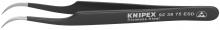 Knipex Tools 92 38 75 ESD - 4 3/4" Stainless Steel Gripping Tweezers-Needle-Point Tips-ESD