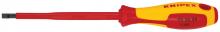 Knipex Tools 98 20 55 - Slotted Screwdriver, 5"-1000V Insulated, 7/32" tip