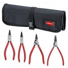 Knipex Tools 9K 00 19 53 US - 4 Pc Snap Ring Set In Tool Roll-Straight