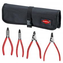 Knipex Tools 9K 00 19 54 US - 4 Pc Snap Ring Set In Tool Roll-90 Degree