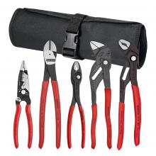 Knipex Tools 9K 00 80 150 US - 5 Pc Core Pliers Set in Tool Roll