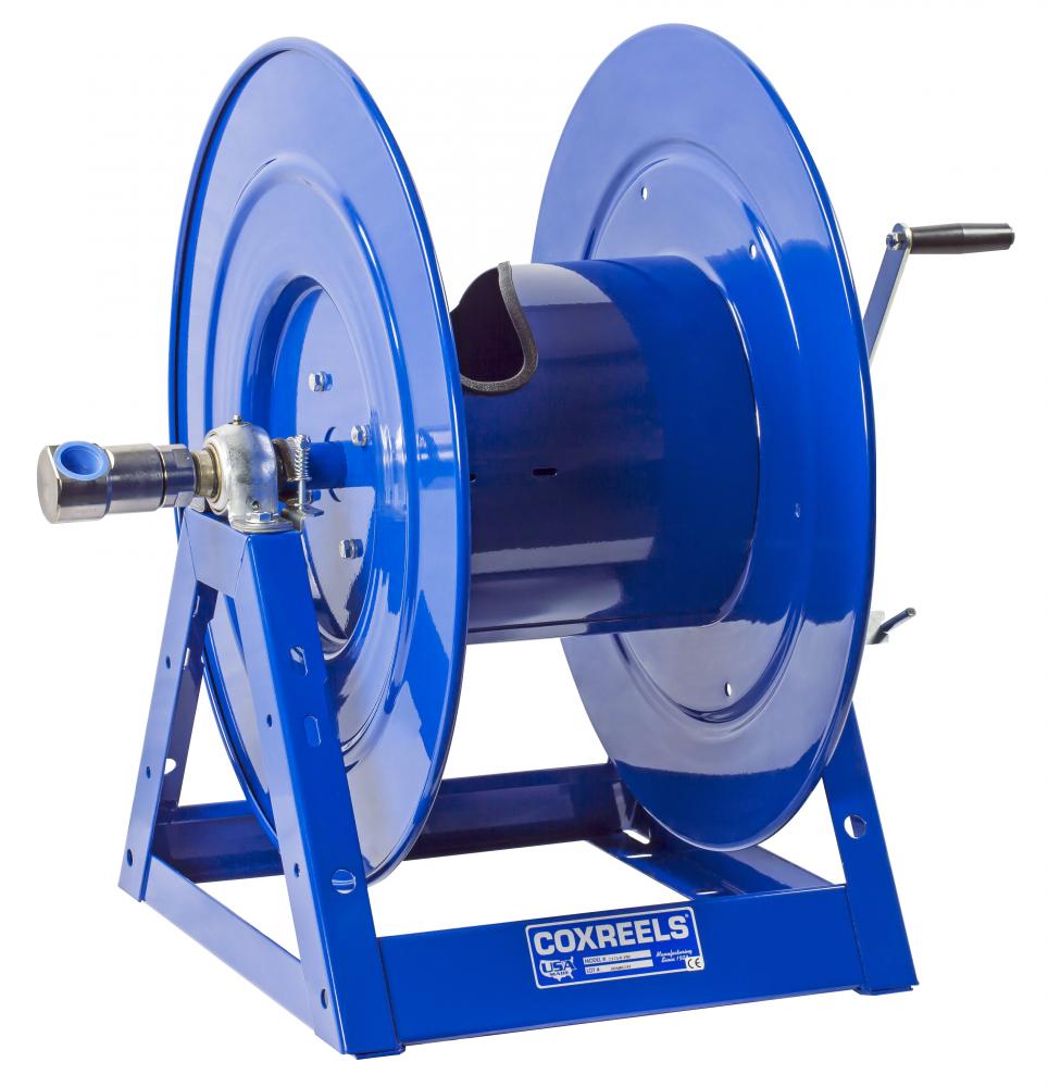 Hand Crank Hose Reel 1in 150ft hose cap. no hose 3000PSI