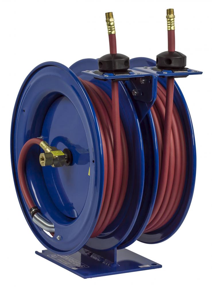 Dual Purpose Spring Driven Hose Reel 3/8inx50ft 300PSI